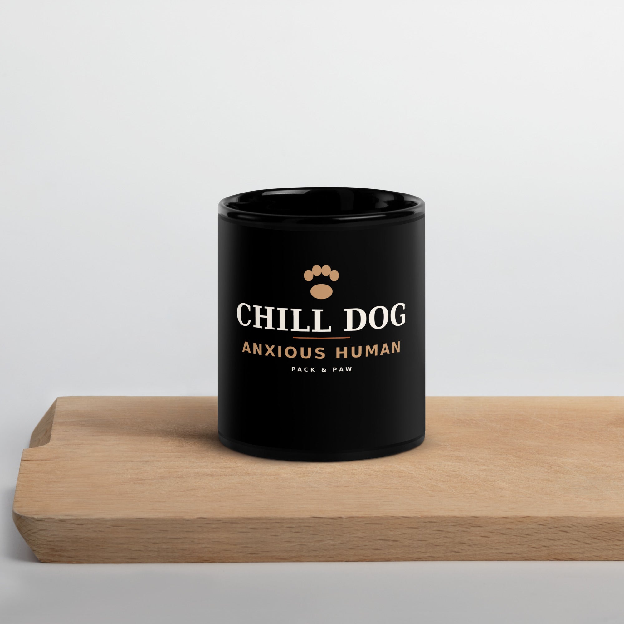 Pack & Paw Chill Dog Mug — 11 oz, front view