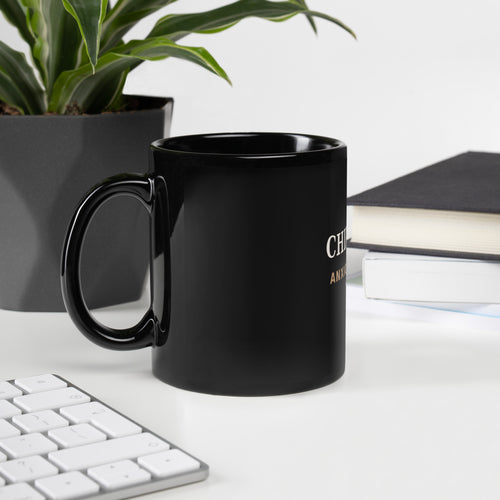 Pack & Paw Chill Dog Mug — 11 oz, handle on left, side view
