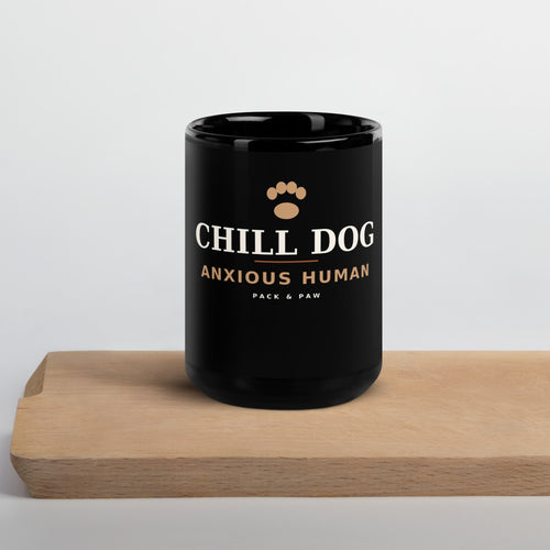 Pack & Paw Chill Dog Mug — 15 oz, front view