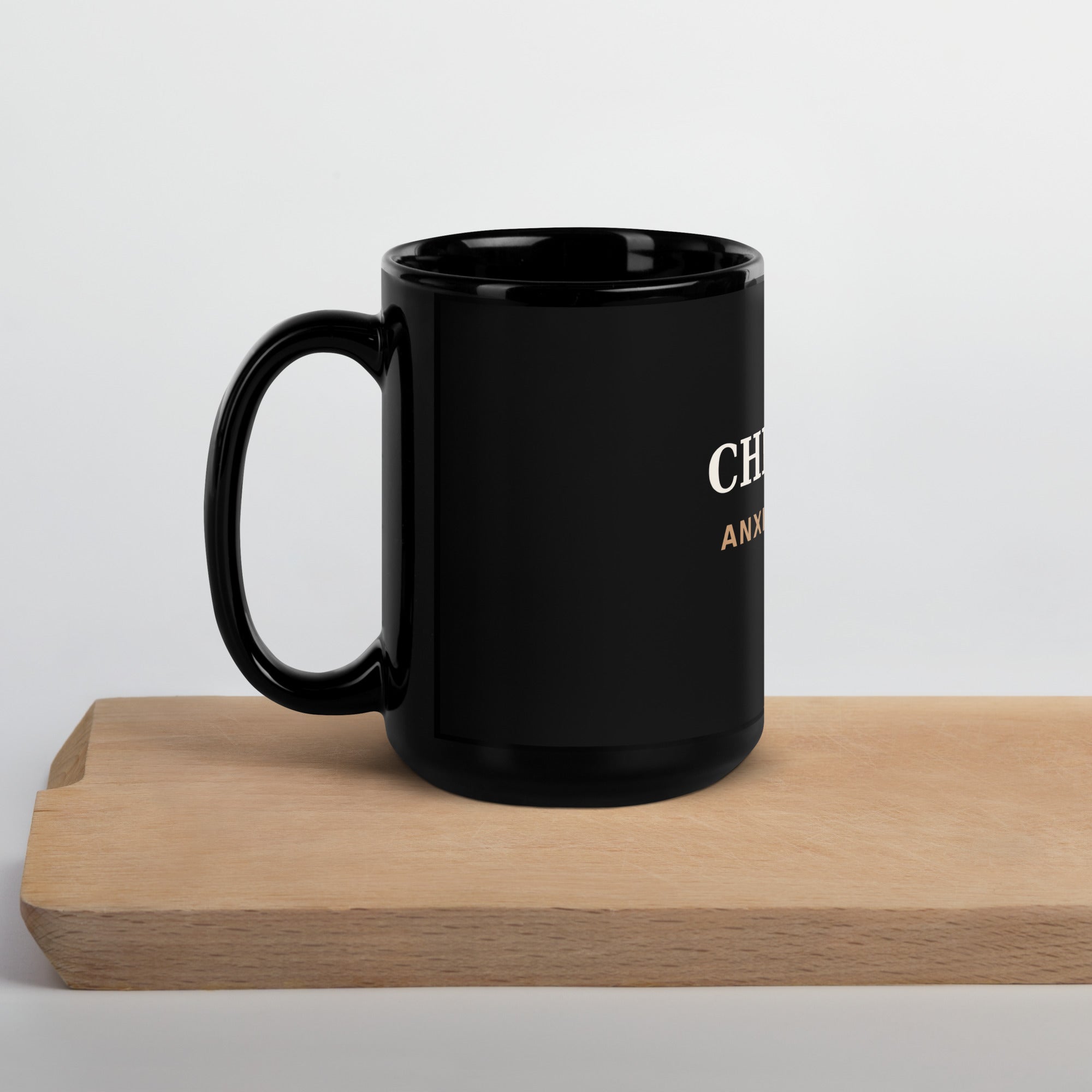 Pack & Paw Chill Dog Mug — 15 oz, handle on left, side view