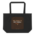 Pack & Paw My Dog Is My Chill Pill Tote Bag — front view