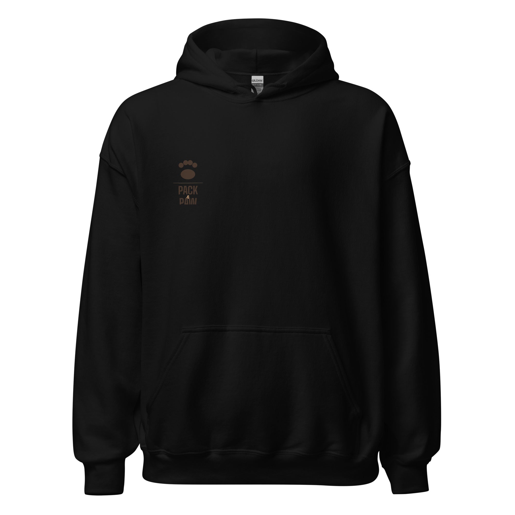 Pack & Paw Chill Dog, Anxious Human Hoodie — front view