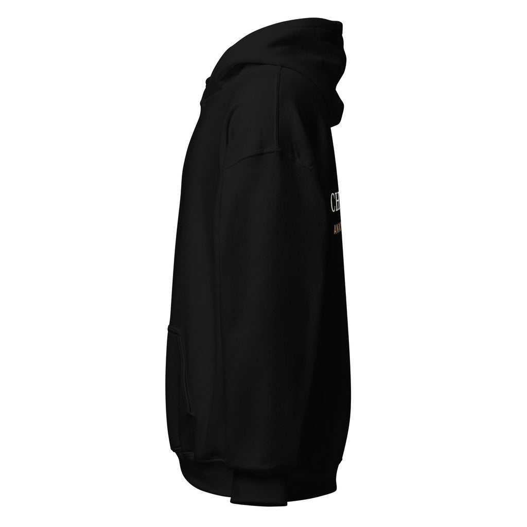 Pack & Paw Chill Dog, Anxious Human Hoodie — left side view